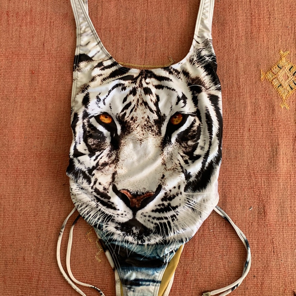 We are handsome tiger swimsuit S